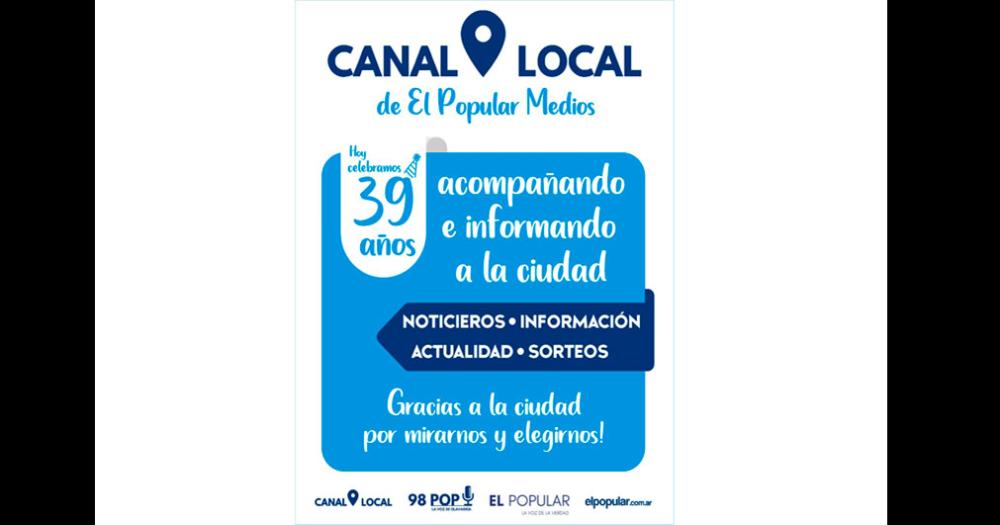 Canal Local de Olavarriacutea celebra su 39ordm aniversario