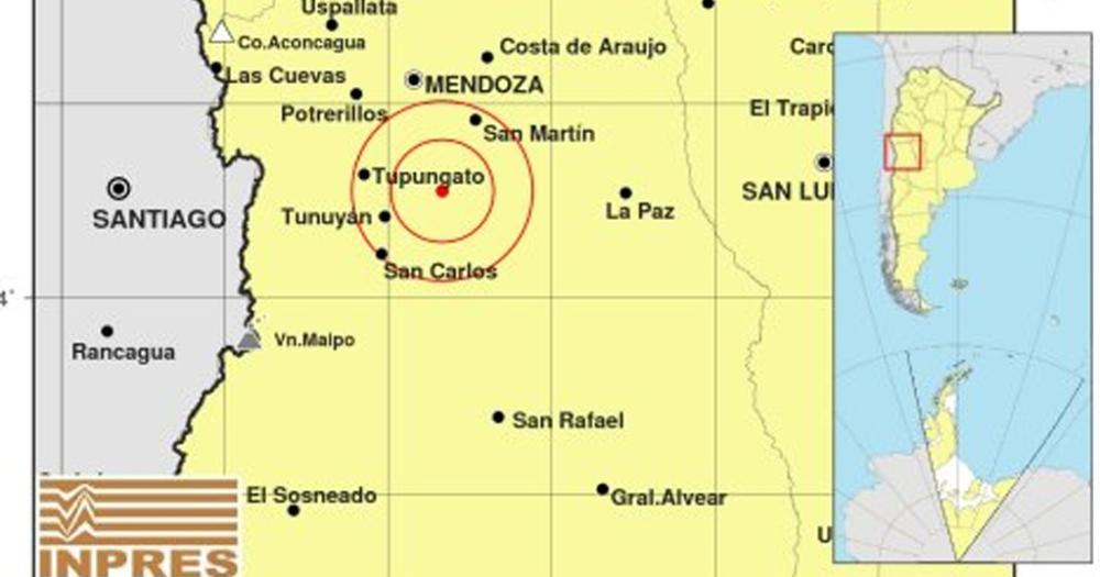 Sin dantildeos ni heridos tras un sismo de 54 grados en Mendoza