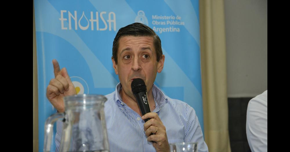 Néstor Álvarez subadministrador del Ente Nacional de Obras Hídricas y de Saneamiento (ENOHSA)