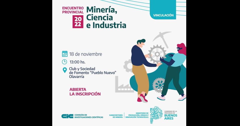 Olavarriacutea seraacute sede del Encuentro Provincial de Mineriacutea Ciencia e Industria