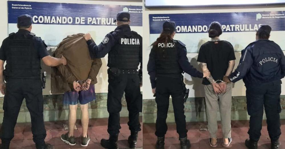 Tras una persecucioacuten aprehendieron a un hombre y una mujer por tenencia de cocaiacutena y marihuana