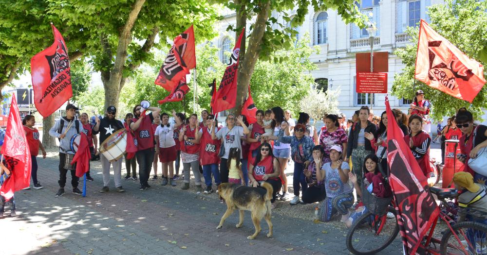 Piquetazo nacional- el Frente de Organizaciones en Lucha reclamoacute en Olavarriacutea