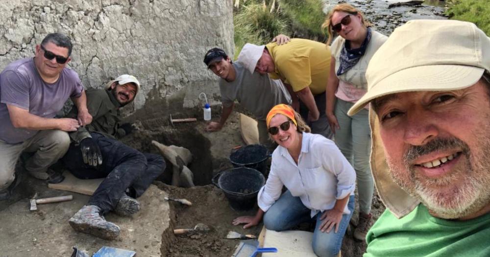 Hallaron una pelvis de un perezoso gigante en excavaciones paleontoacutelogicas el Salto de Piedra