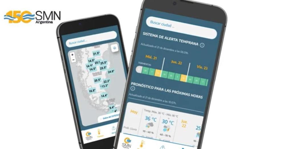 El Servicio Meteoroloacutegico Nacional lanzoacute su app oficial para teleacutefonos moacuteviles