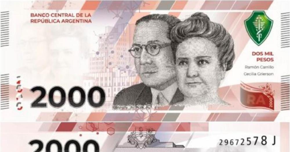 Nuevo billete de  2000- quieacutenes fueron los meacutedicos Cecilia Grierson y Ramoacuten Carrillo