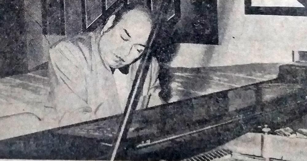 El pianista José Basso actuó junto con su orquesta de tango en la Primera Fiesta Nacional del Cemento en febrero de 1973