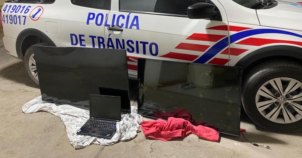 Recuperan dos televisores y una notebook que habiacutean sido robados