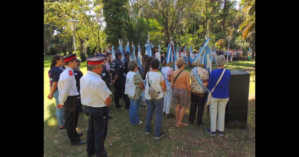 El pasado martes con un acto en la plaza San Martín en ocasión de la conmemoración de la fundación de la ciudad