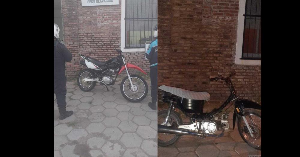 Recuperaron dos motos que presentaban pedido de secuestro