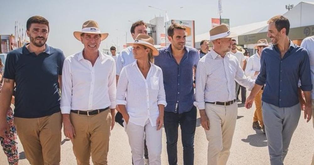 Galli visitoacute Expoagro junto a Larreta Santilli y Passaglia