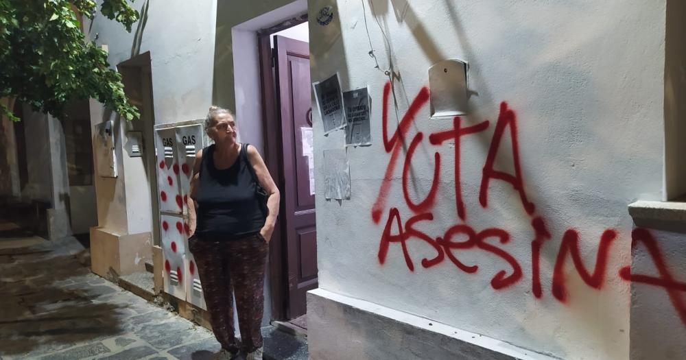 8M- hechos de vandalismo y pintadas en instituciones