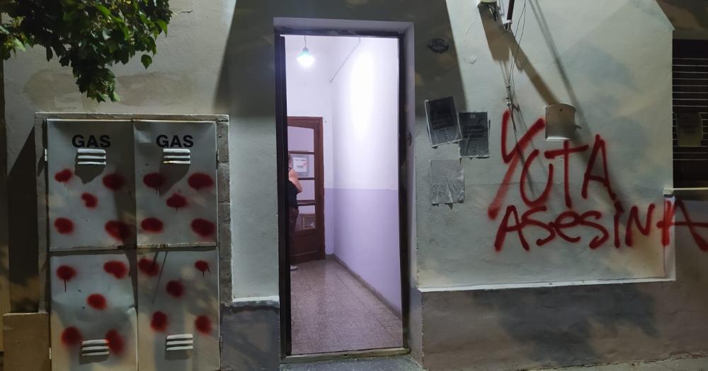 8M- hechos de vandalismo y pintadas en instituciones