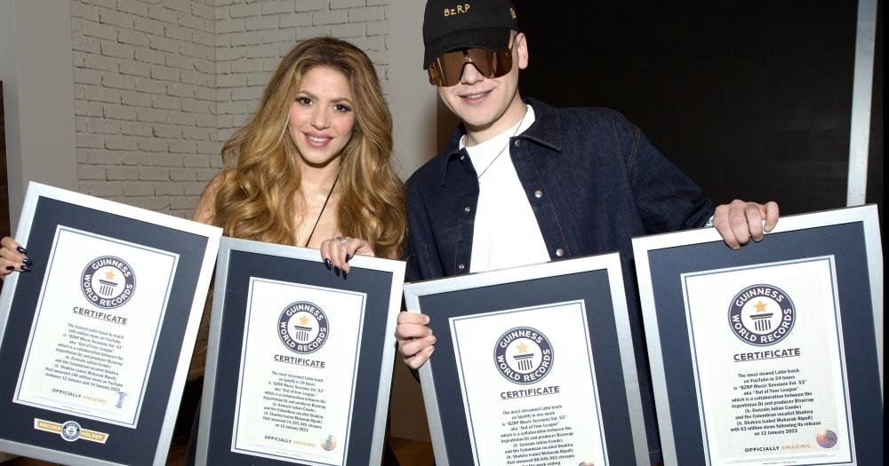 Shakira y Bizarrap superaron 4 Reacutecords Guinness 