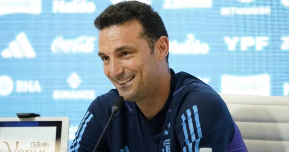 Scaloni- Nos ven como heacuteroes y eso es una alegriacutea enorme