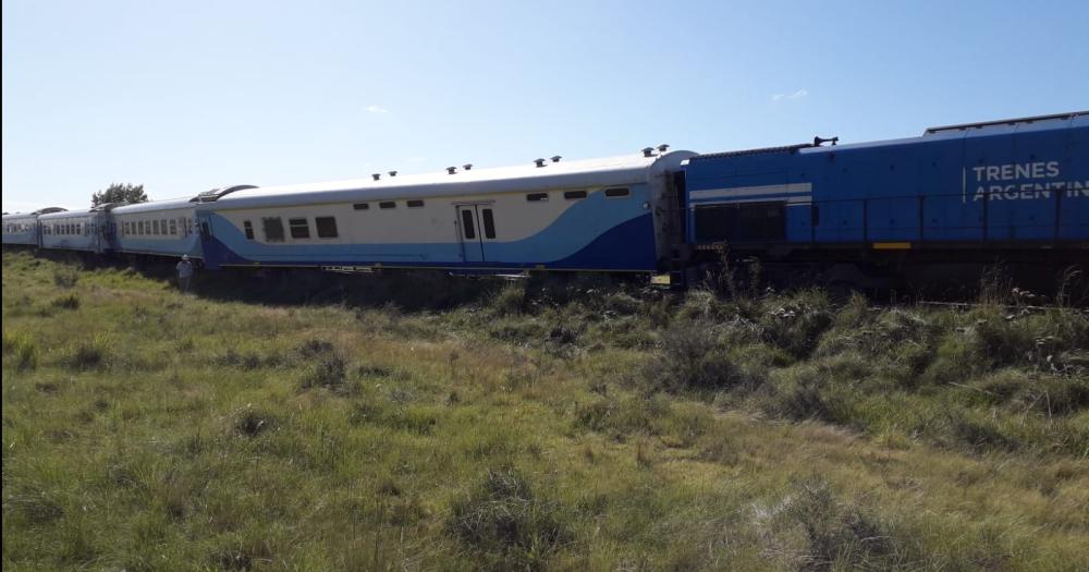 Descarrilamiento del tren- no hubo heridos