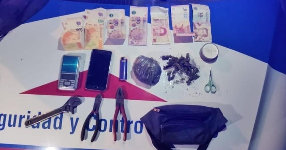 Secuestraron marihuana en un control vial