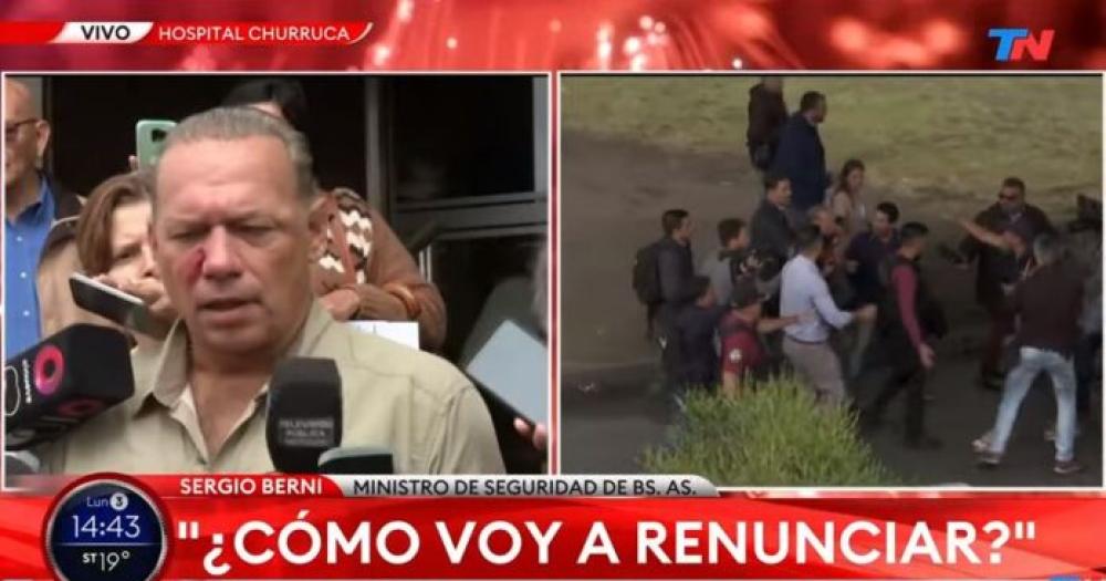 Sergio Berni- iquestCoacutemo voy a renunciar Lo que tengo que hacer es duplicar los esfuerzos