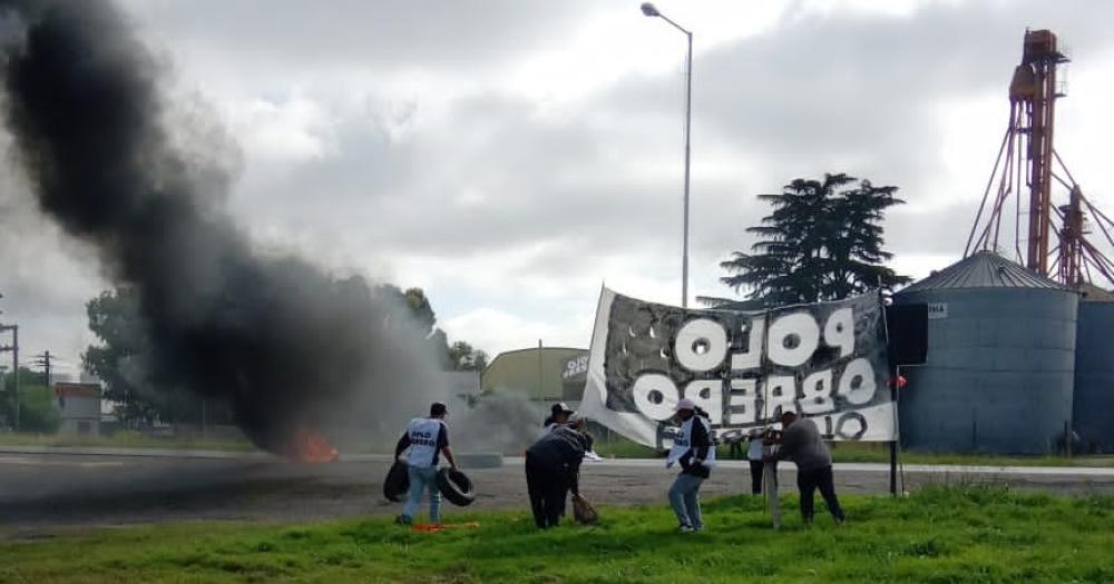 Piquetazo nacional- El Polo Obrero corta la ruta 226 a la altura de Rivadavia