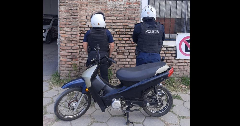 Secuestraron una moto que habiacutea sido robada