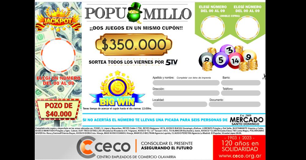 El Popu-Millo de El Popular Medios realizoacute su sexto sorteo por 5TV