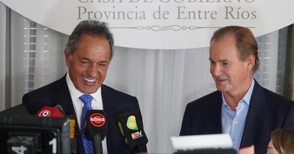 Scioli junto a los gobernadores Bordet y Perotti con agenda productiva