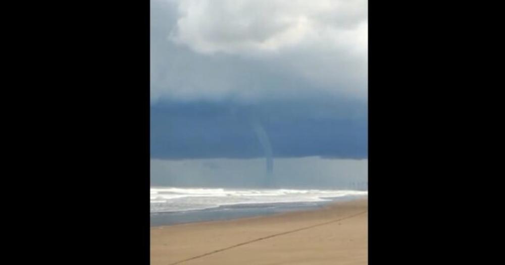 Tromba marina en Necochea