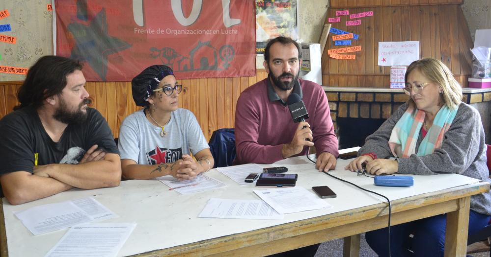 El Frente de Organizaciones en Lucha planea un nuevo acampe en la plaza