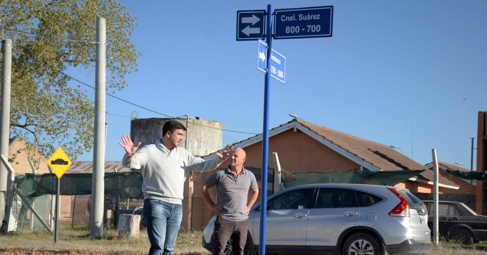 Se instalaron nuevos nomencladores en los barrios Pickelado y Coronel Dorrego