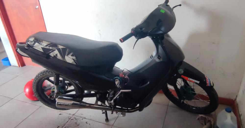 Aprehendieron a un motociclista que circulaba con la numeracioacuten adulterada