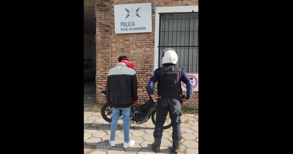 Aprehendieron a un motociclista que circulaba con la numeracioacuten adulterada