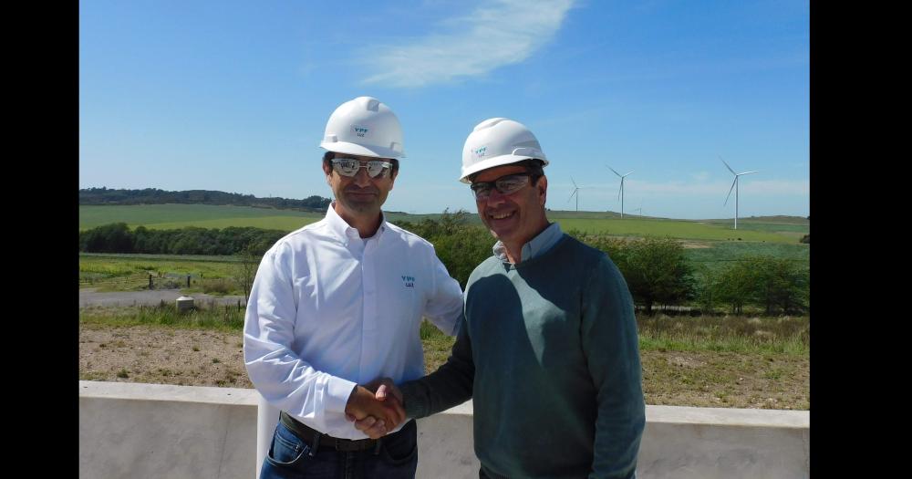 Martín Mandarano CEO de YPF Luz y José Luis Maestri director general de Cementos Avellaneda