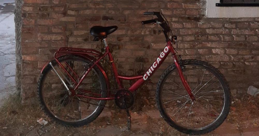 Un joven fue aprehendido por circular en una bicicleta robada