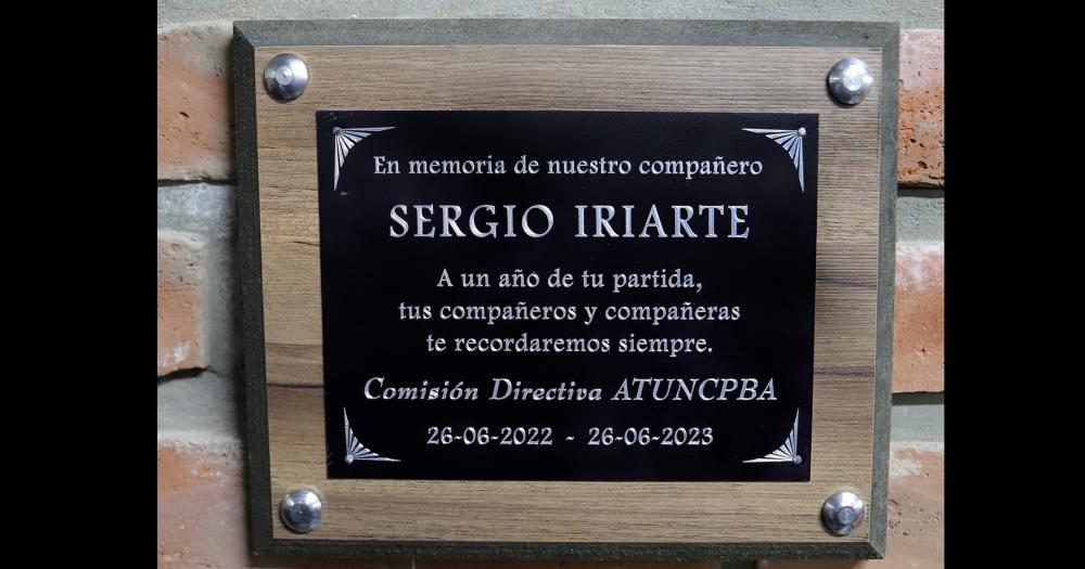 En la Facso realizaron un sentido homenaje a Sergio Iriarte a un antildeo de su fallecimiento