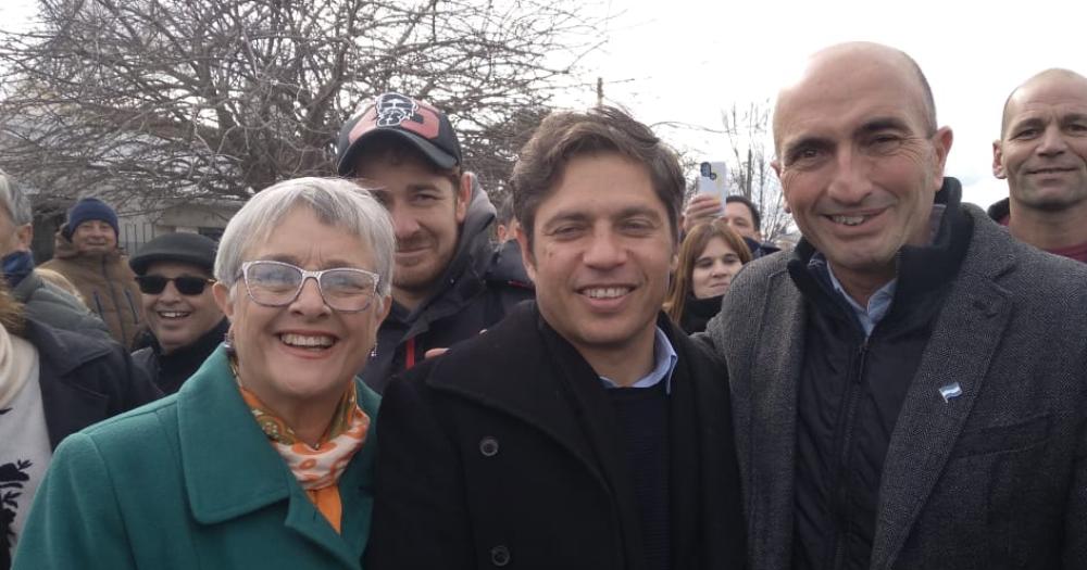 Eduardo Rodriacuteguez acompantildeoacute la visita de Axel Kicillof en Tapalqueacute