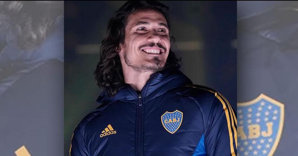 Cavani entrenoacute por primera vez con sus compantildeeros en Boca